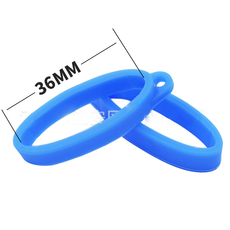 Outer diameter 40mm, inner diameter 36mm, height 8mm, silicone hanging ring with lanyard, silicone ring with hanging buckle
