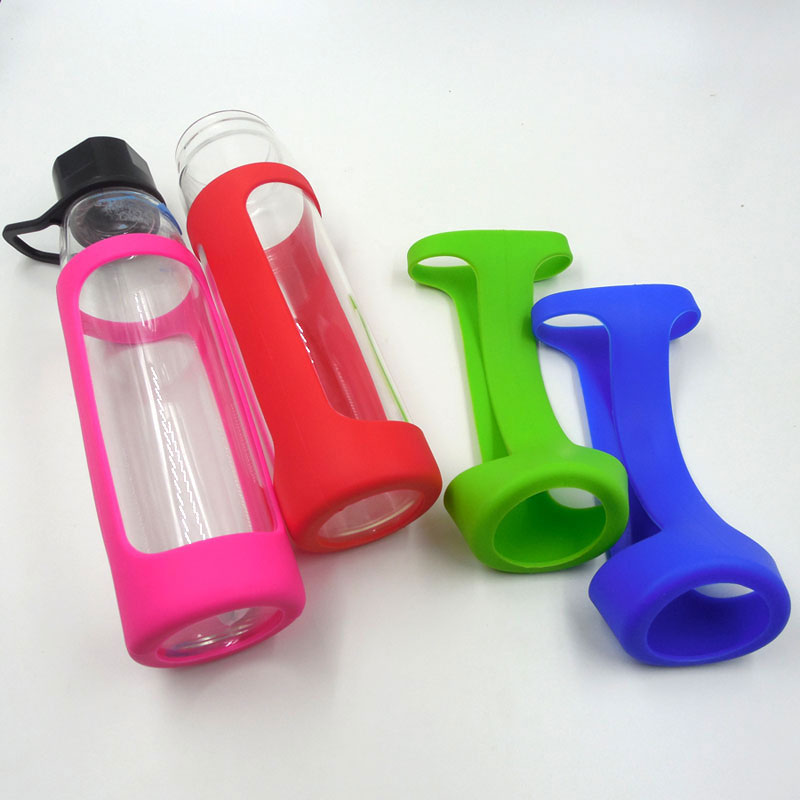 6.5cm Diameter 18cm Height Enlarged Hollow Heat Dissipation Design Silicone Bottle Sleeve