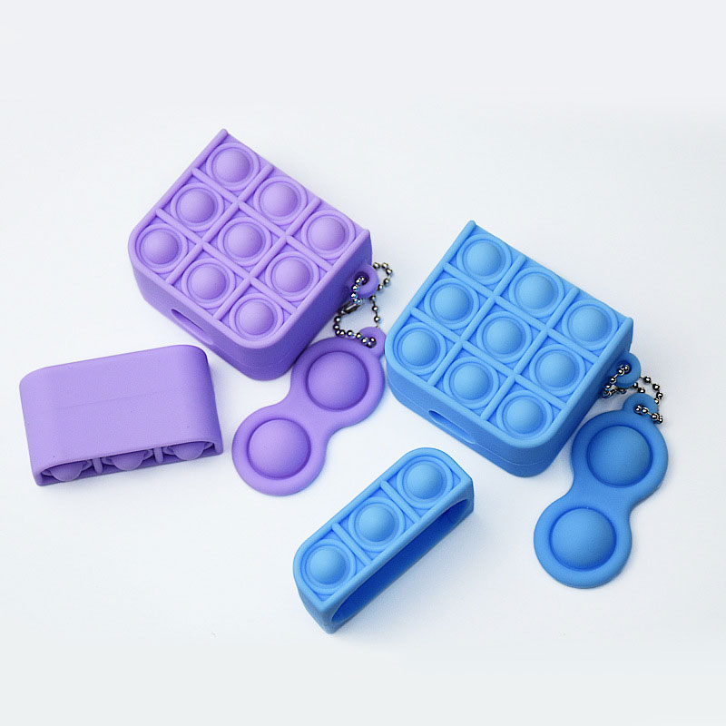 Silicone Case for AirPods 1/2, Surface Designed with Raised Round Dot Texture Silicon Cover