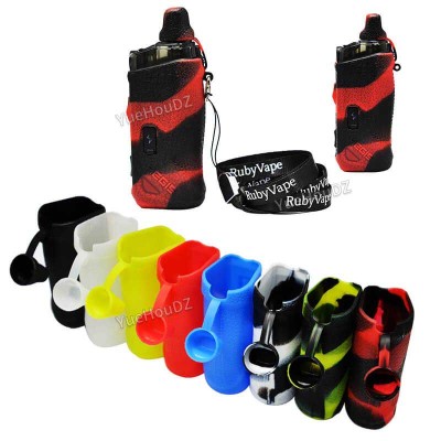 Durable Aegis Boost Silicone Cover with Lanyard - Protective Leather Texture Sleeve