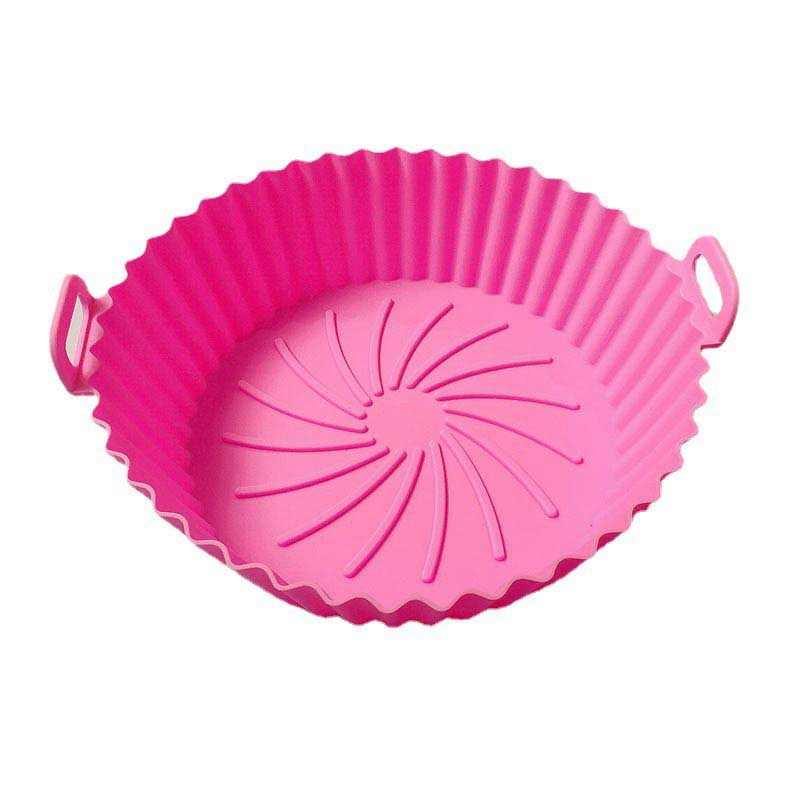 Premium Food-Grade Silicone Bakeware - Round-Shaped Air Fryer Silicone -  Small: 18cm, Large: 20cm - Temperature Range: -70℃ to 230℃