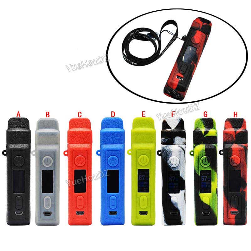 Voopoo and Vinci X Silicone Case with Lanyard - Camouflage Pattern, Dustproof, Non-Slip, Anti-Drop Protection silicone cover