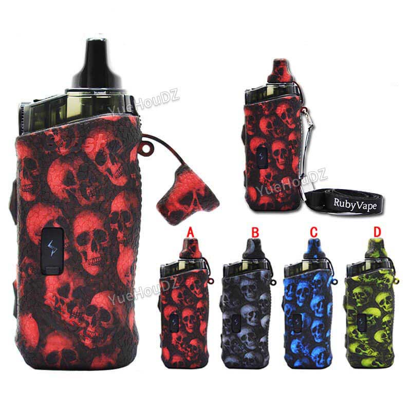 Trendy Skull Pattern Silicone Case for Aegis Boost with Lanyard - Anti-Slip, Unique Design
