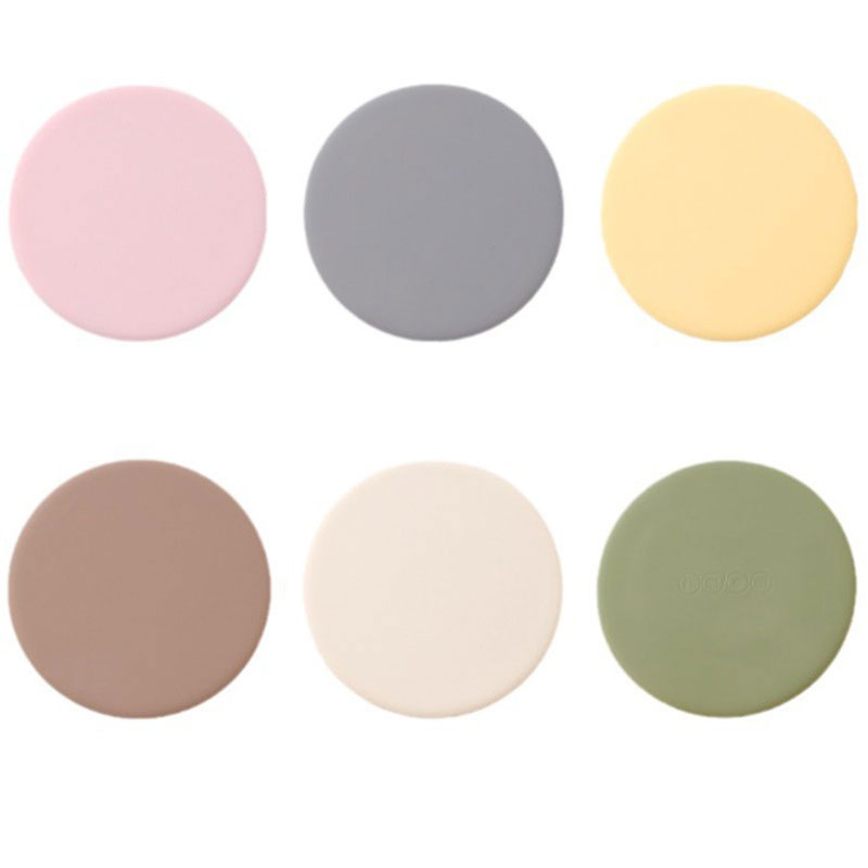 Luxury-lite Style with Light and Fresh Colors: Silicone Coasters with Dust-proof Cup Lids